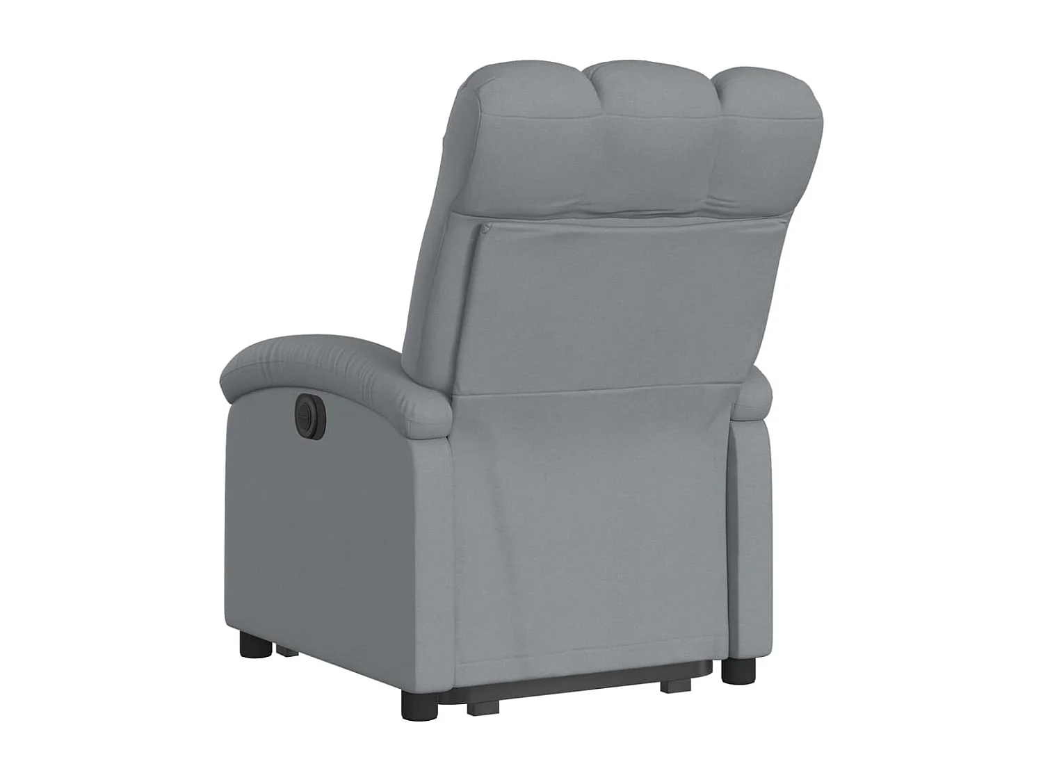 Fauteuil inclinable électrique gris clair tissu
