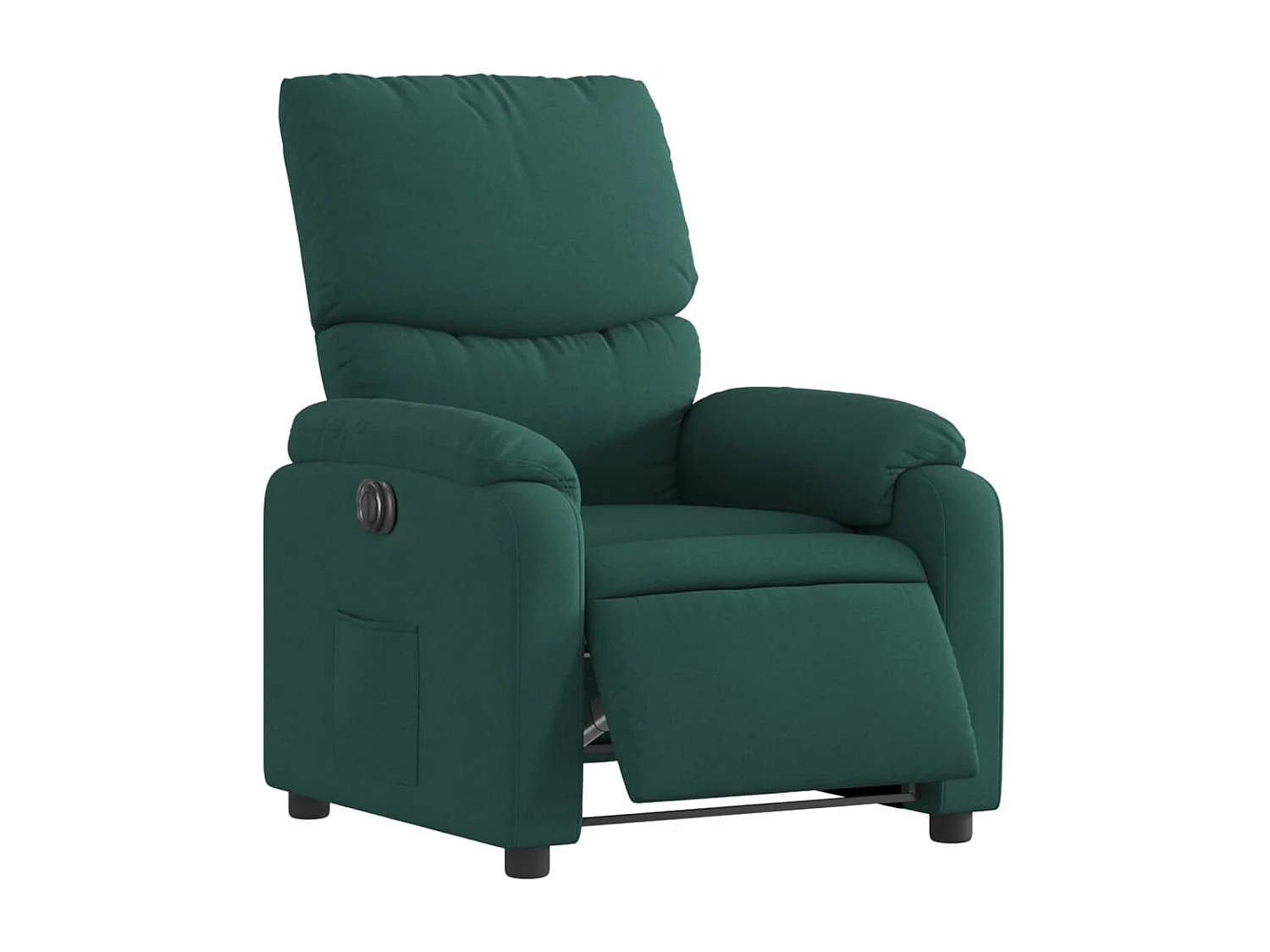 Fauteuil inclinable électrique Vert foncé Tissu