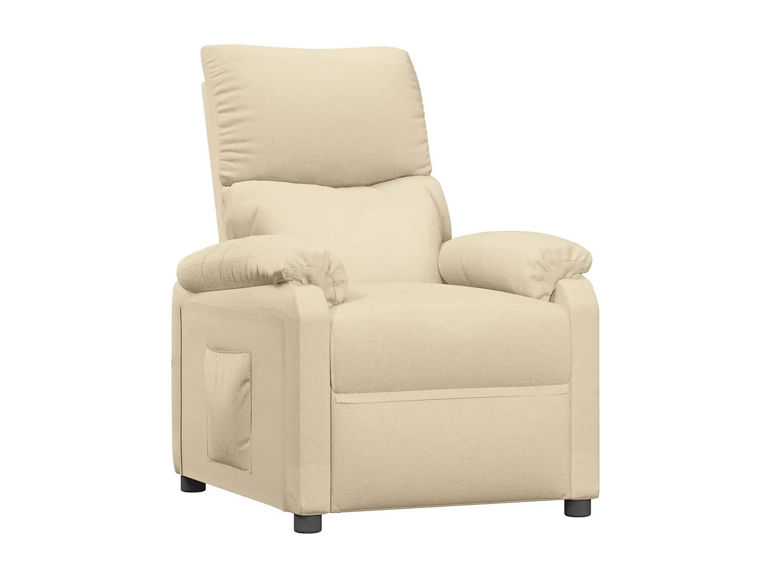 Poltrona reclinável tecido cor creme