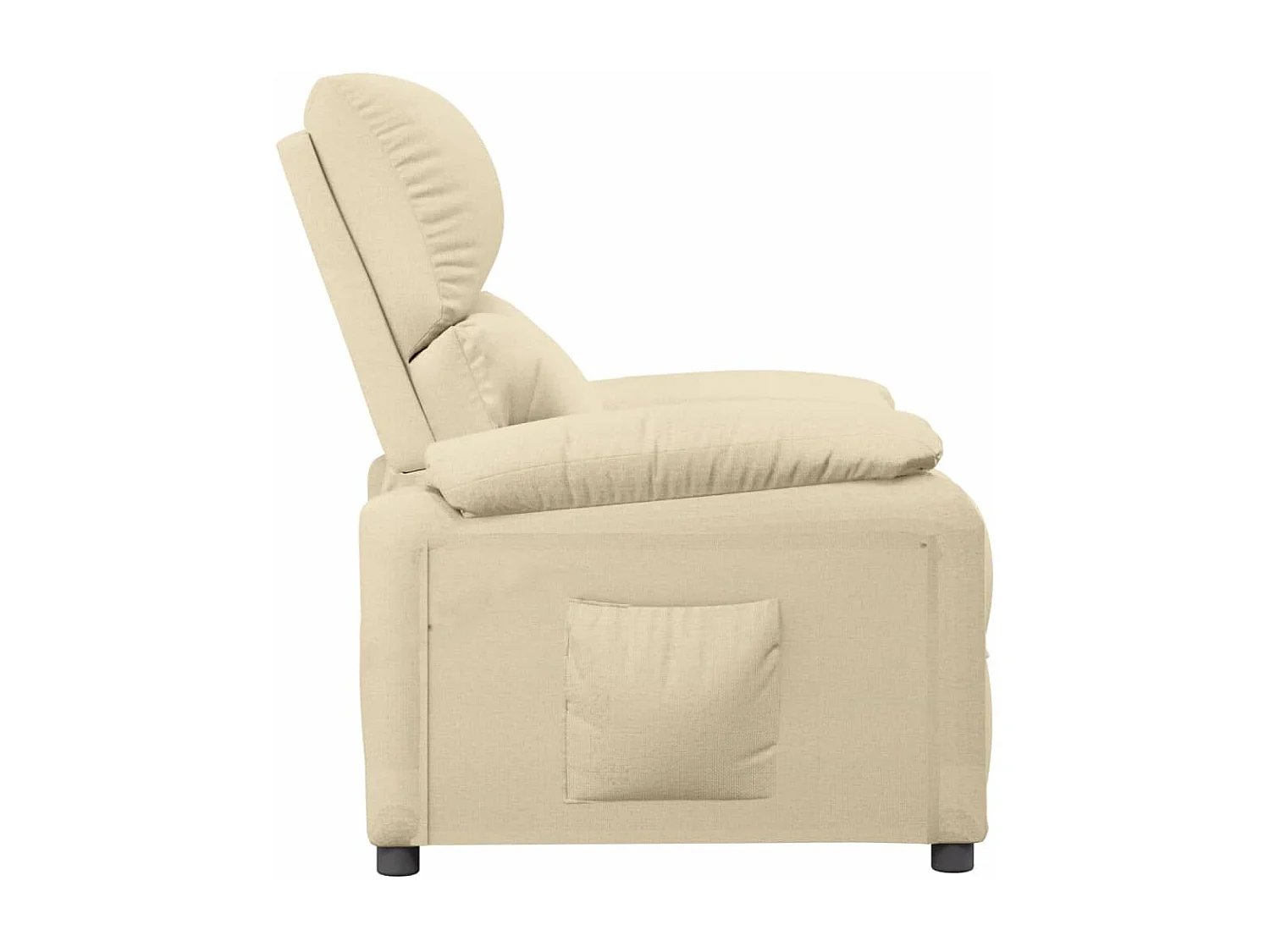 Poltrona reclinável tecido cor creme