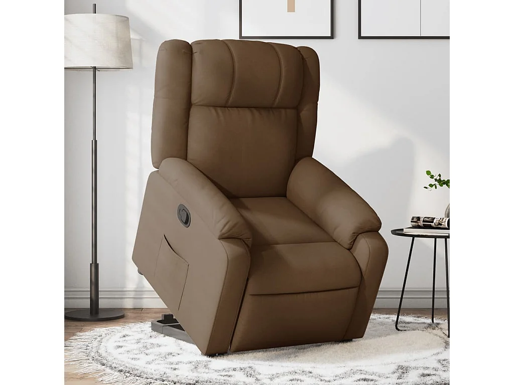Fauteuil inclinable Marron Tissu