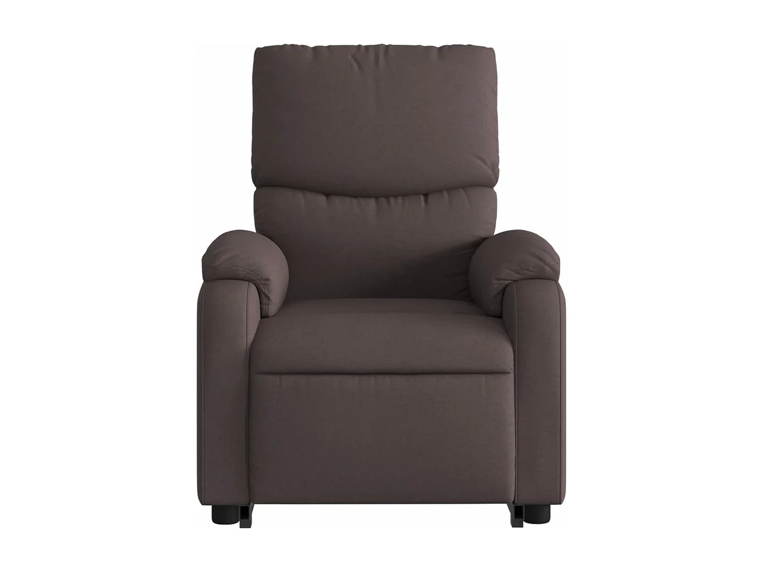 Fauteuil inclinable électrique marron foncé tissu