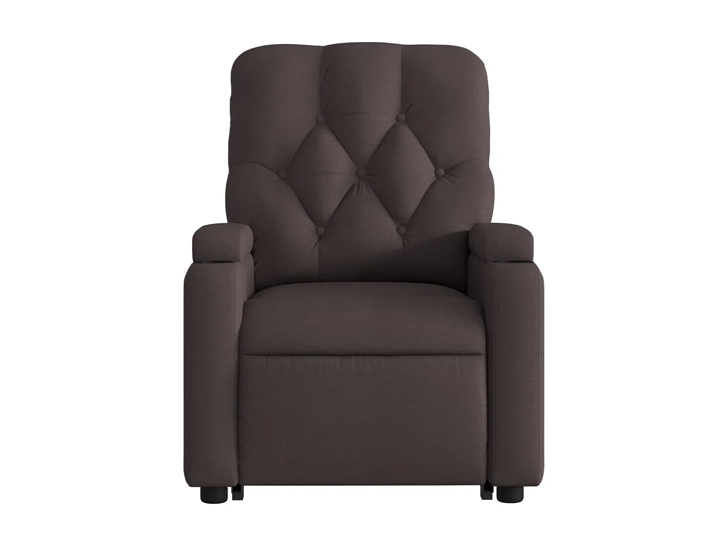 Fauteuil inclinable marron foncé tissu
