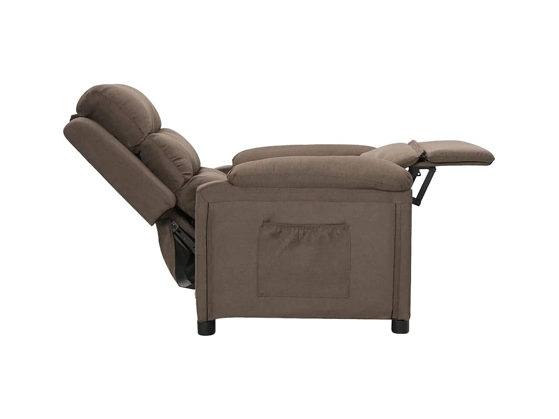 Fauteuil inclinable Taupe Tissu