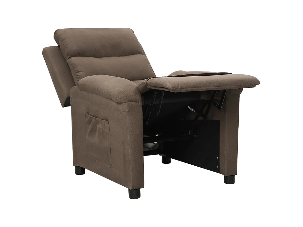Fauteuil inclinable Taupe Tissu