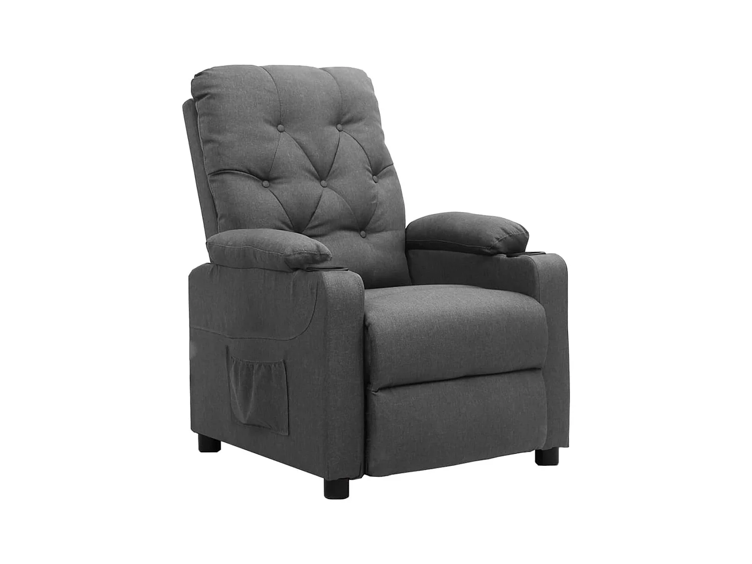 Fauteuil inclinable Gris clair Tissu