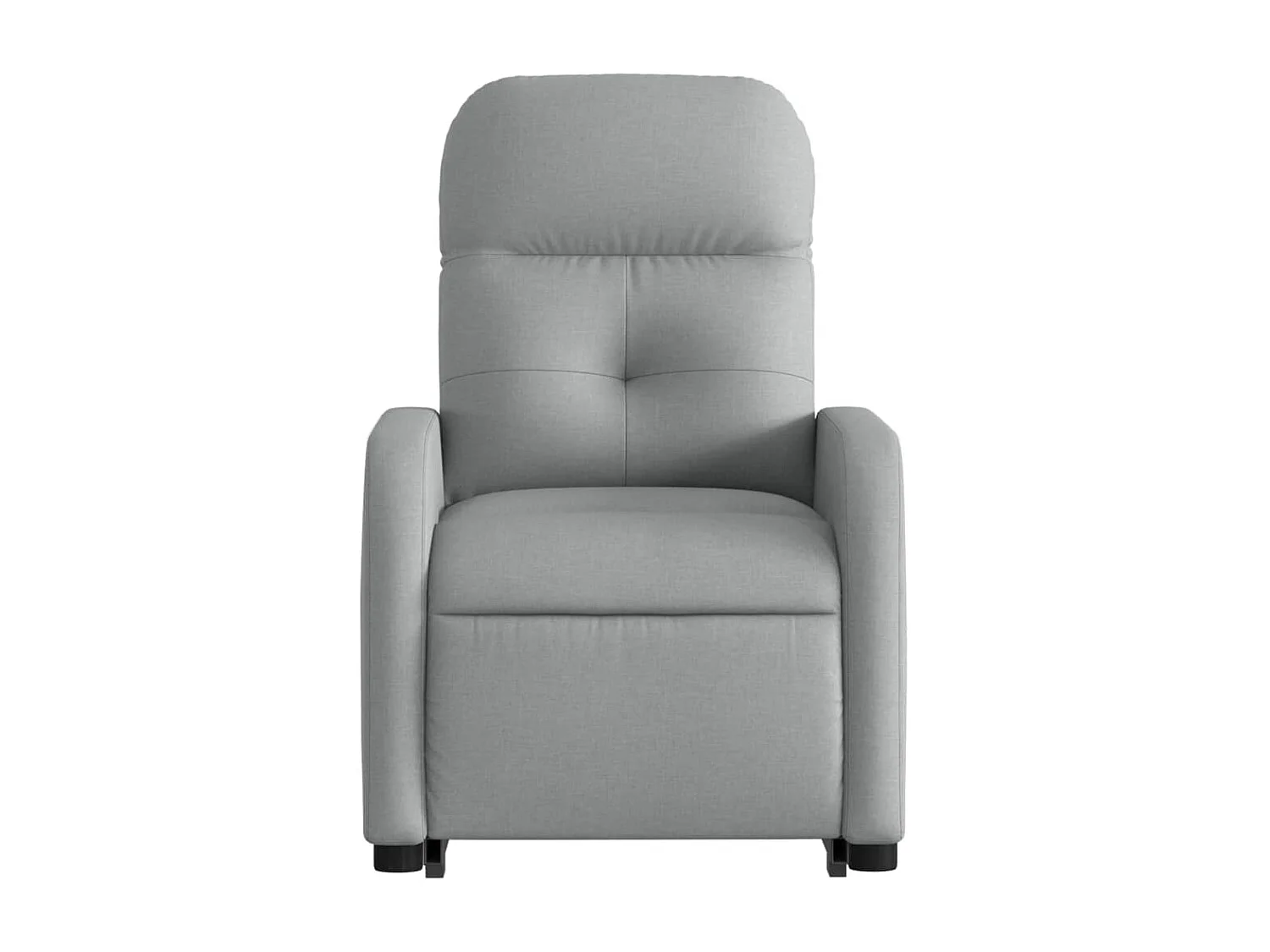 Fauteuil inclinable électrique gris clair tissu