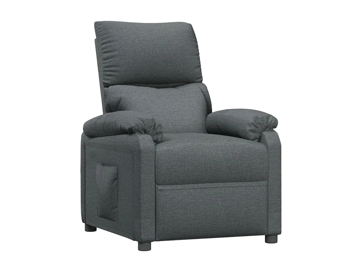 Fauteuil inclinable Gris foncé Tissu