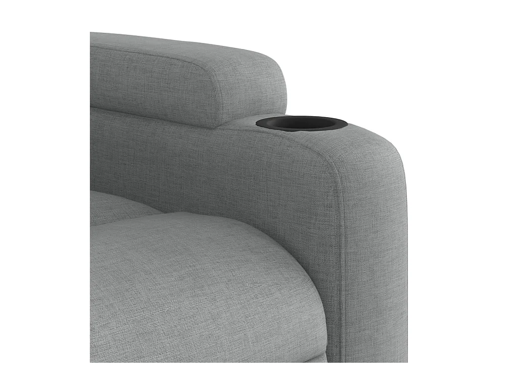 Fauteuil inclinable Gris clair Tissu