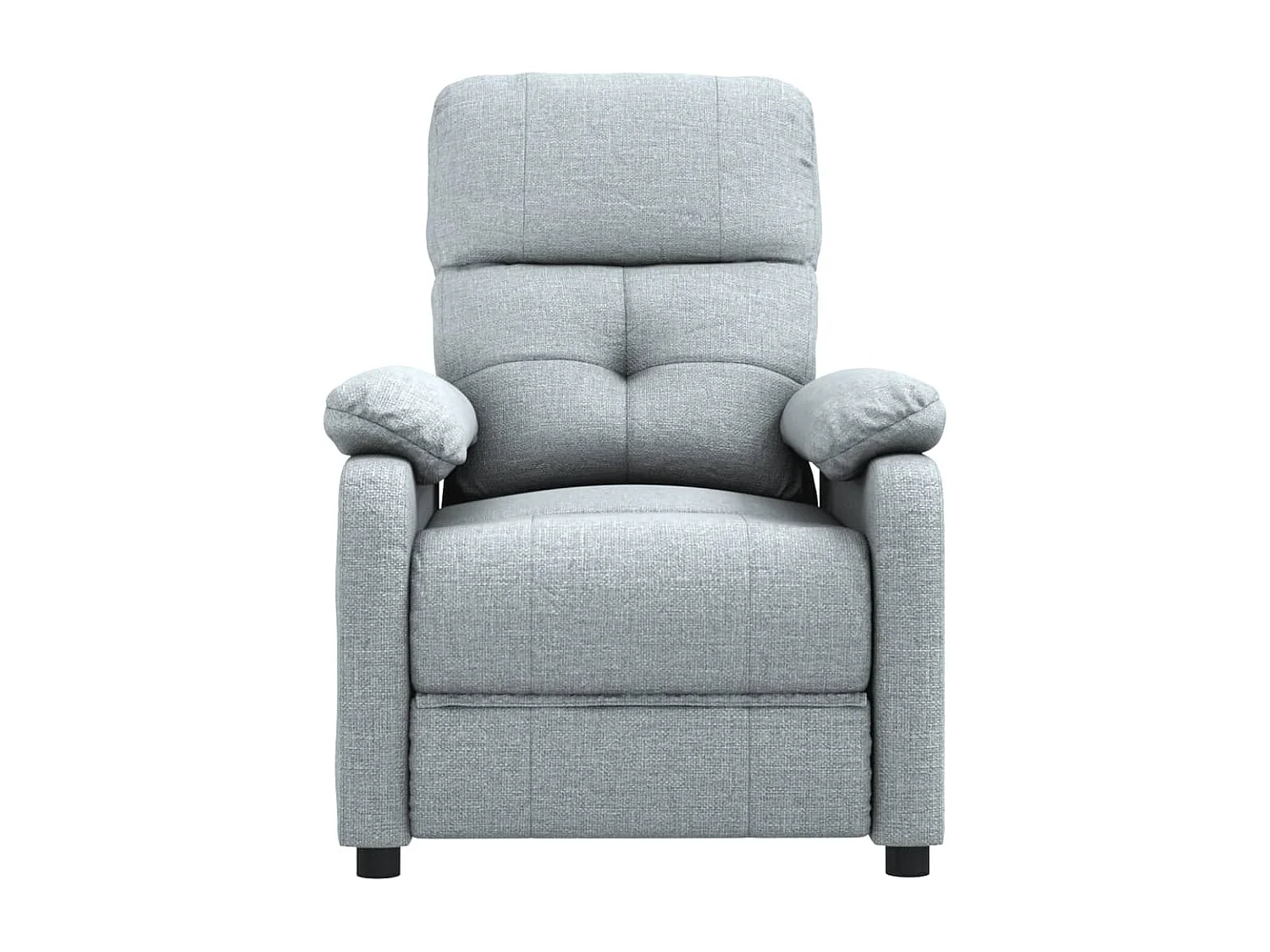 Fauteuil verstelbaar stof lichtgrijs