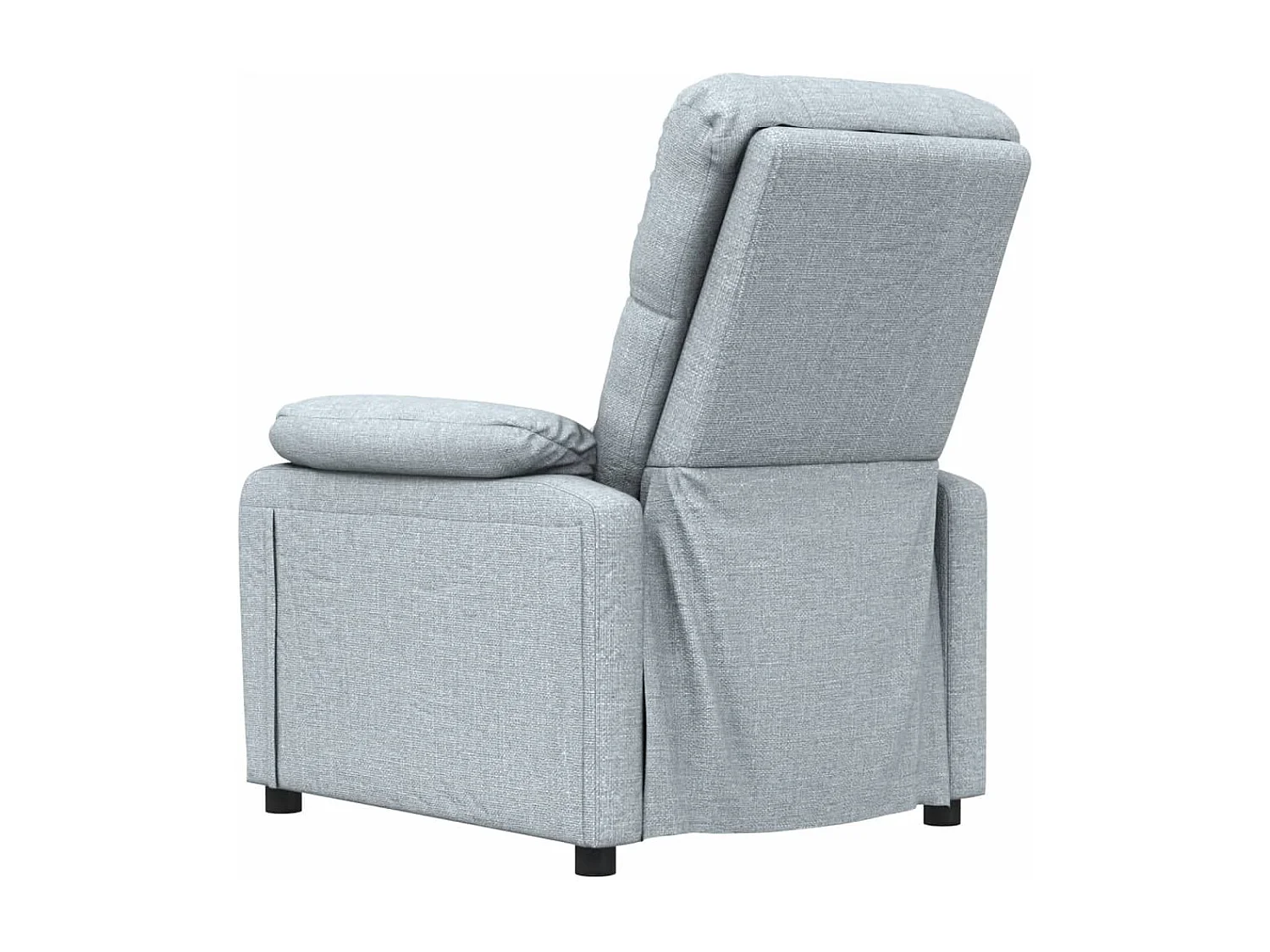 Fauteuil verstelbaar stof lichtgrijs