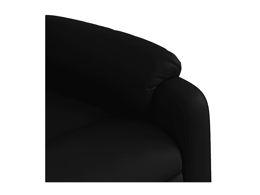 Fauteuil inclinable électrique Noir Similicuir
