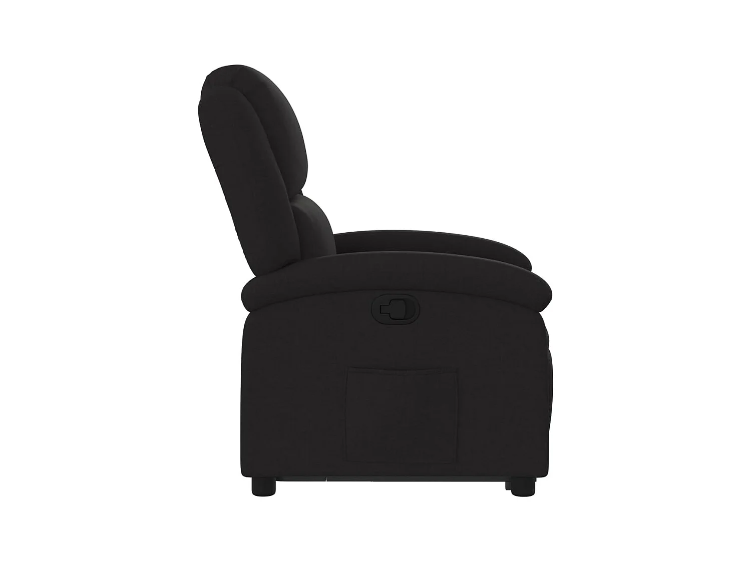 Fauteuil inclinable noir tissu