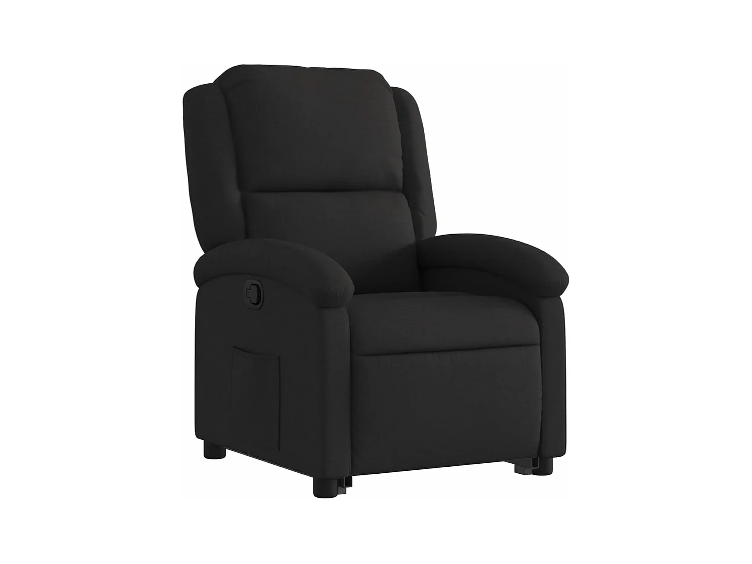 Fauteuil inclinable noir tissu