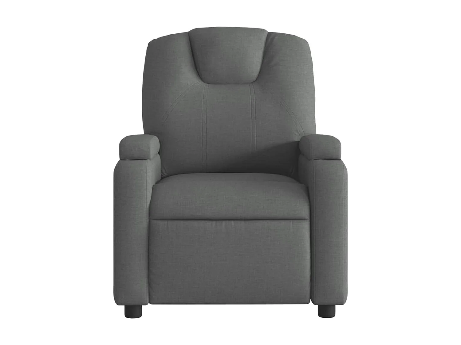 Fauteuil inclinable électrique Gris foncé Tissu
