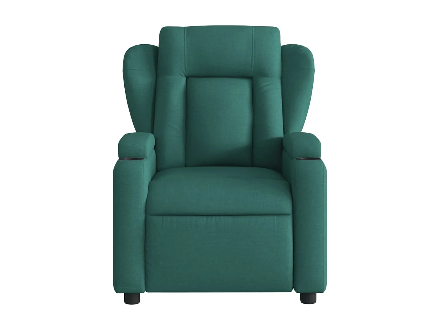 Fauteuil inclinable électrique Vert foncé Tissu