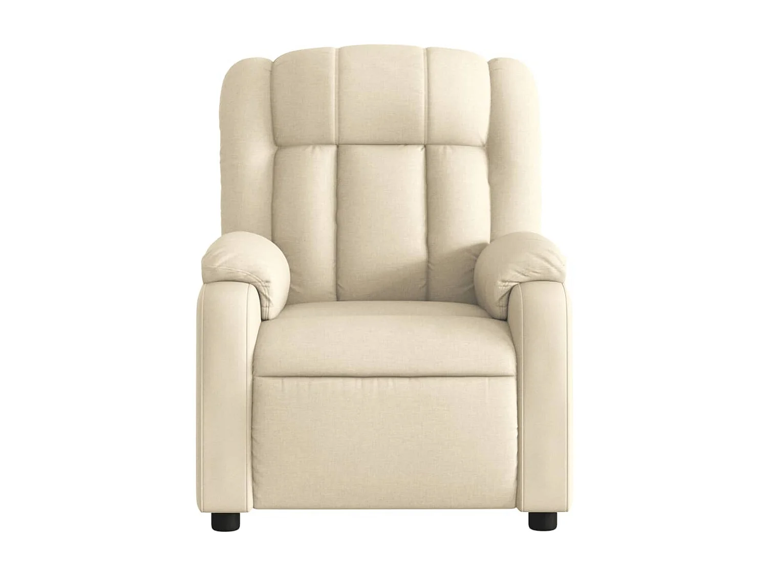 Fauteuil inclinable électrique Crème Tissu