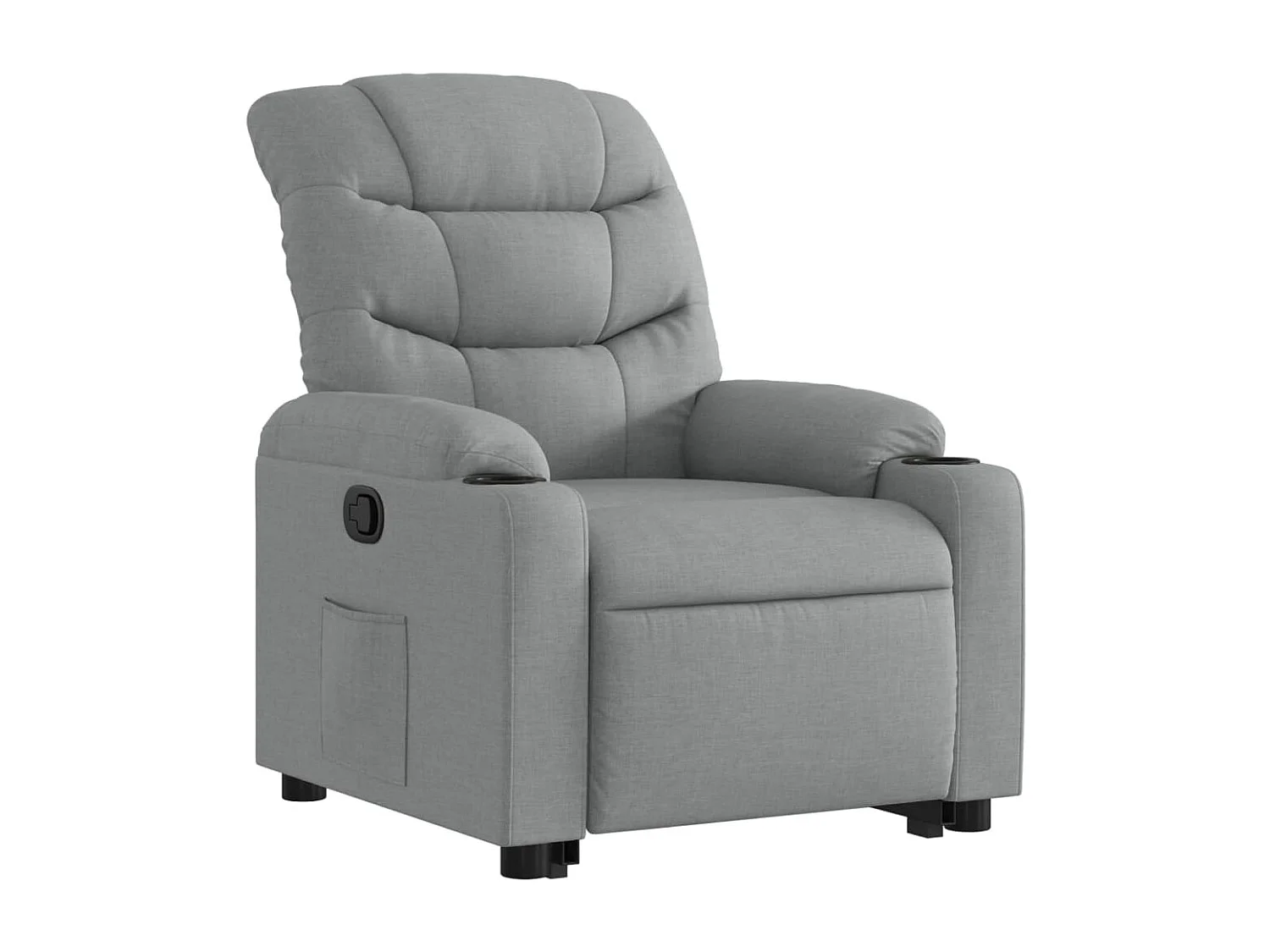 Fauteuil inclinable Gris clair Tissu