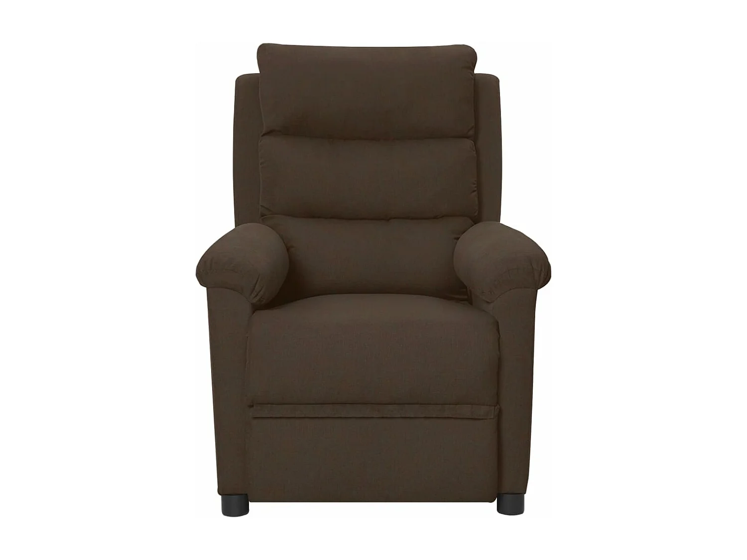 Fauteuil inclinable électrique Marron foncé Tissu