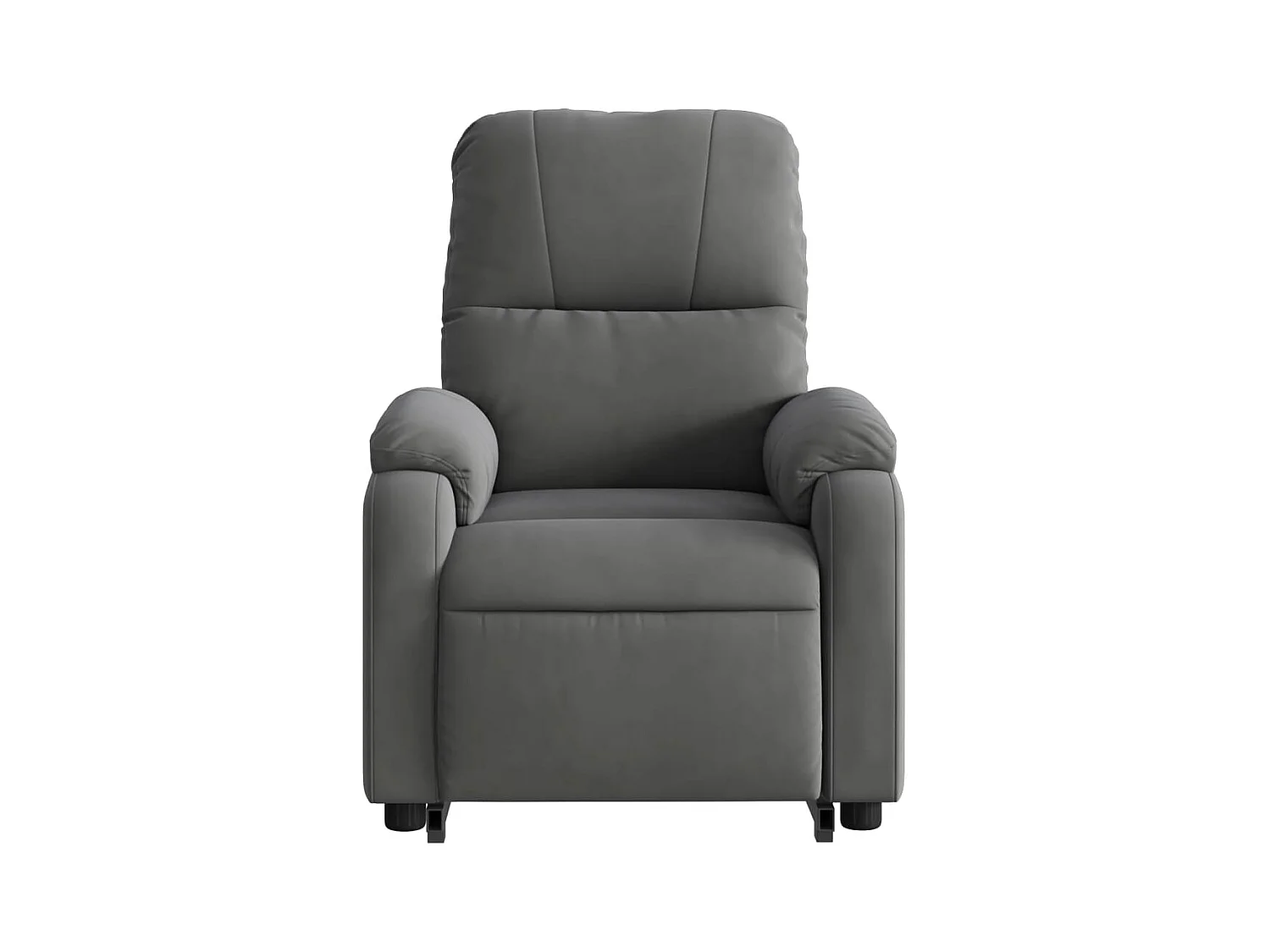 Fauteuil inclinable gris foncé tissu microfibre