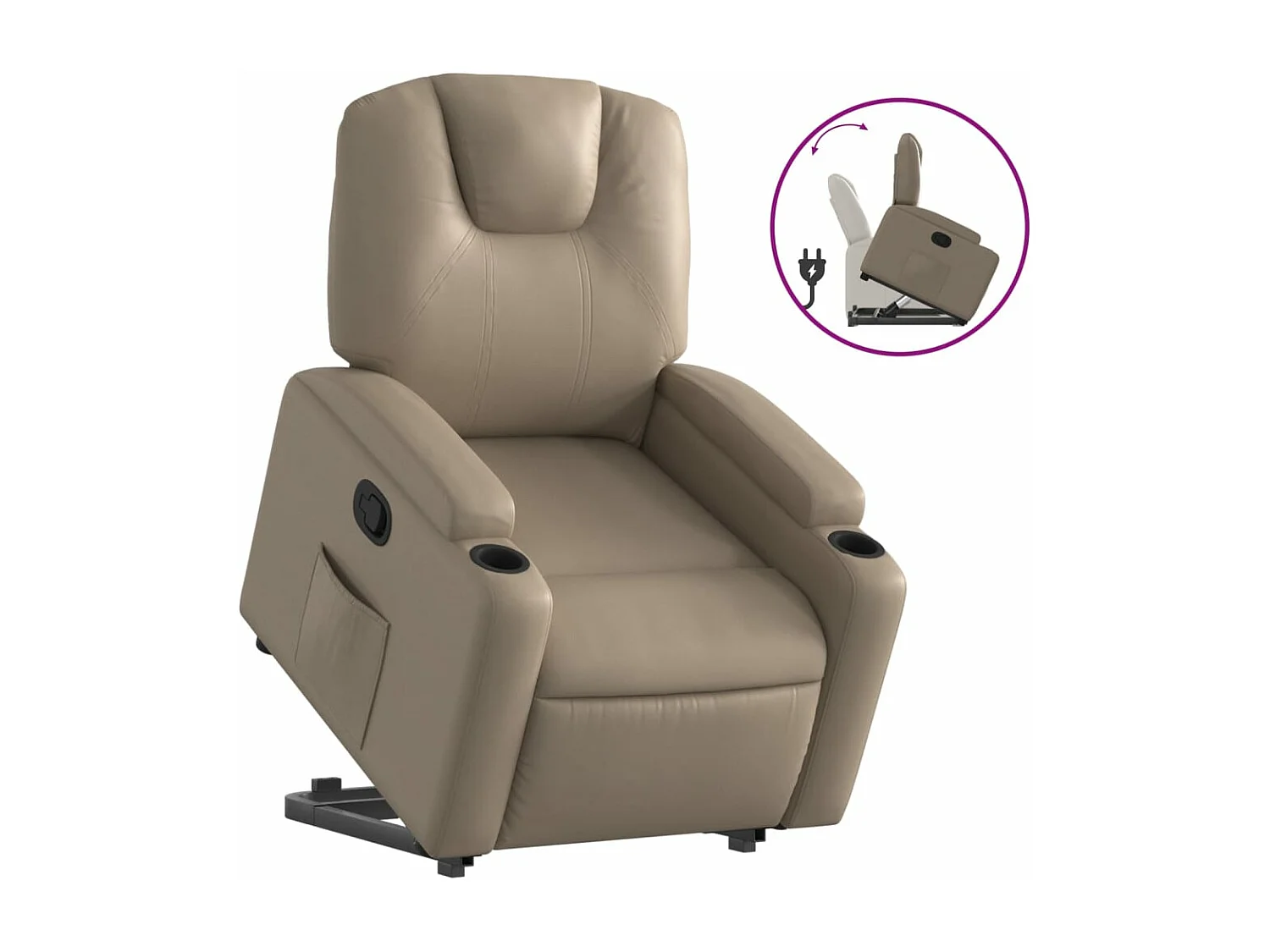 Fauteuil inclinable Cappuccino Similicuir