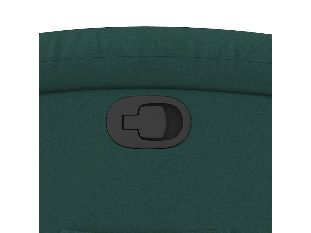 Fauteuil inclinable Vert foncé Tissu