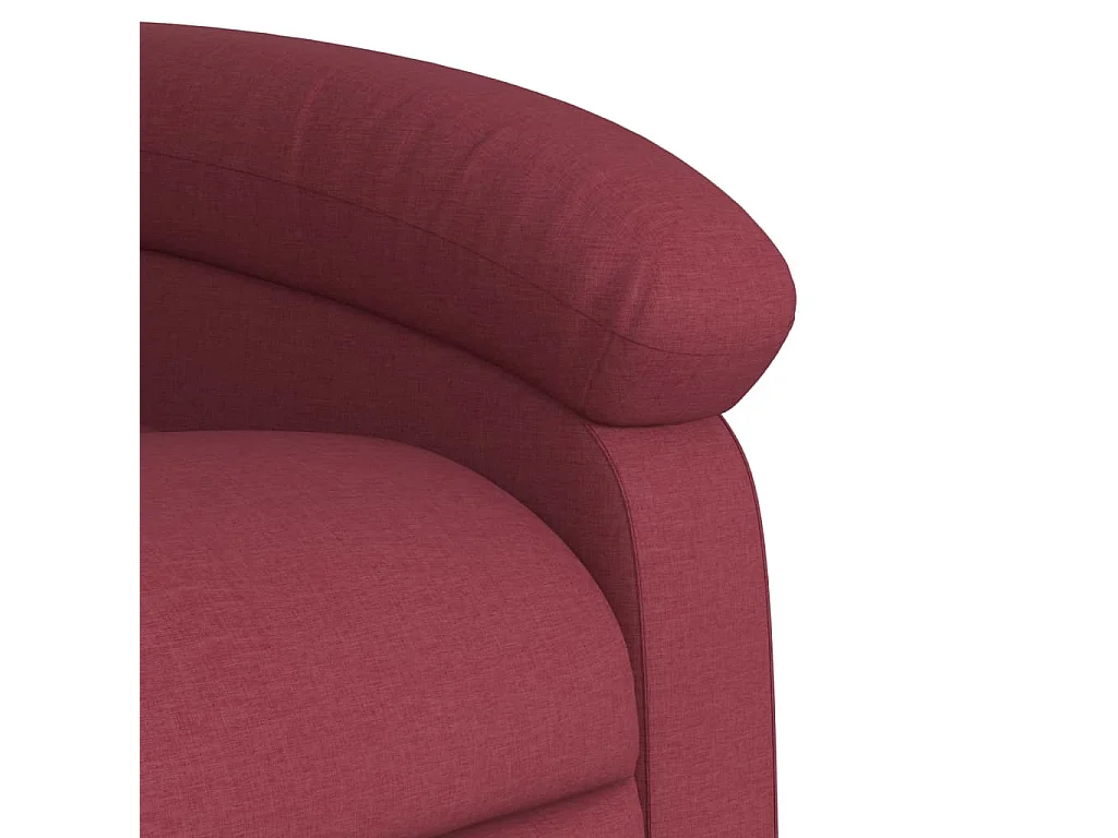 Fauteuil inclinable rouge bordeaux tissu