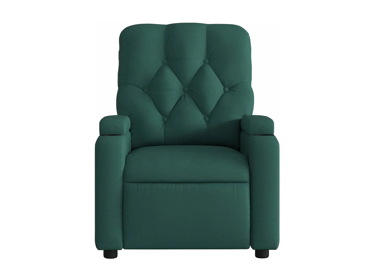 Fauteuil inclinable électrique Vert foncé Tissu