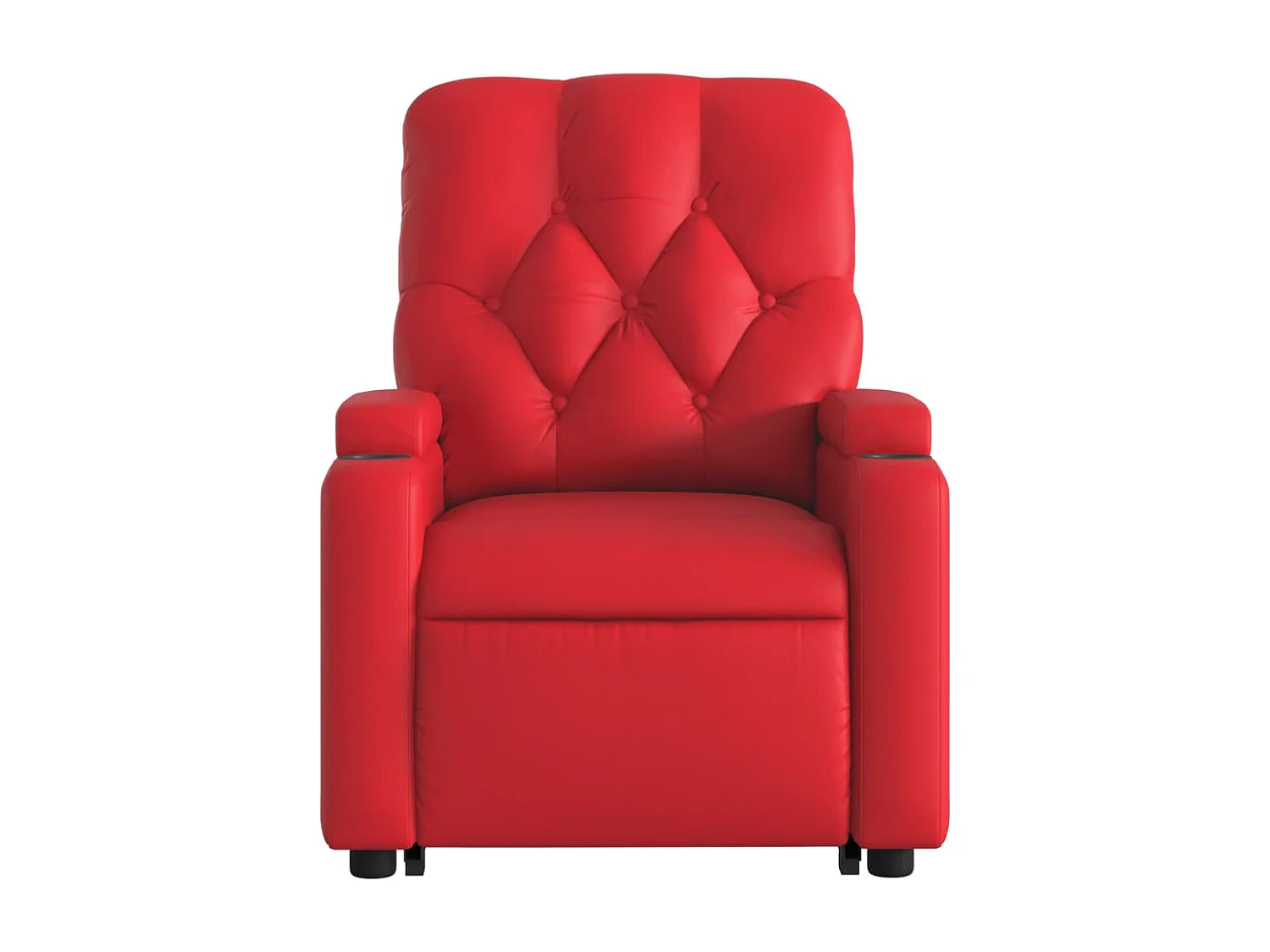 Fauteuil inclinable électrique rouge similicuir