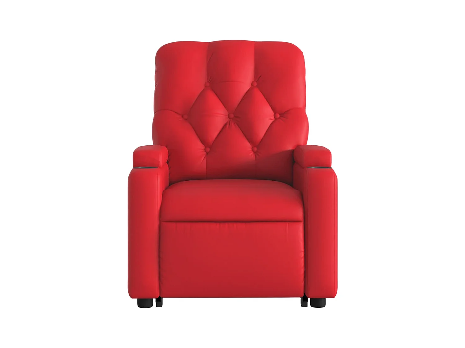 Fauteuil inclinable électrique rouge similicuir