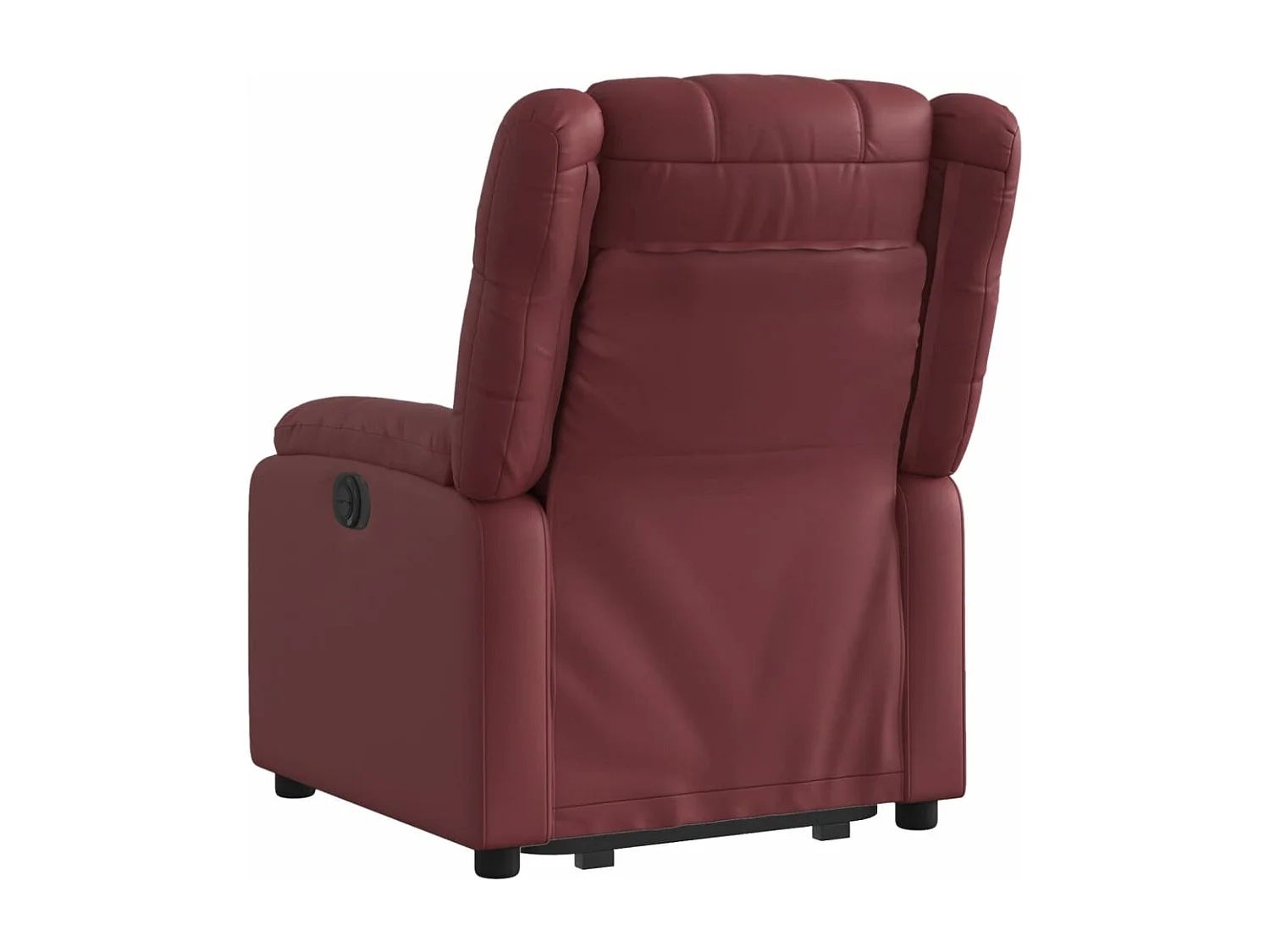 Fauteuil inclinable électrique rouge bordeaux similicuir