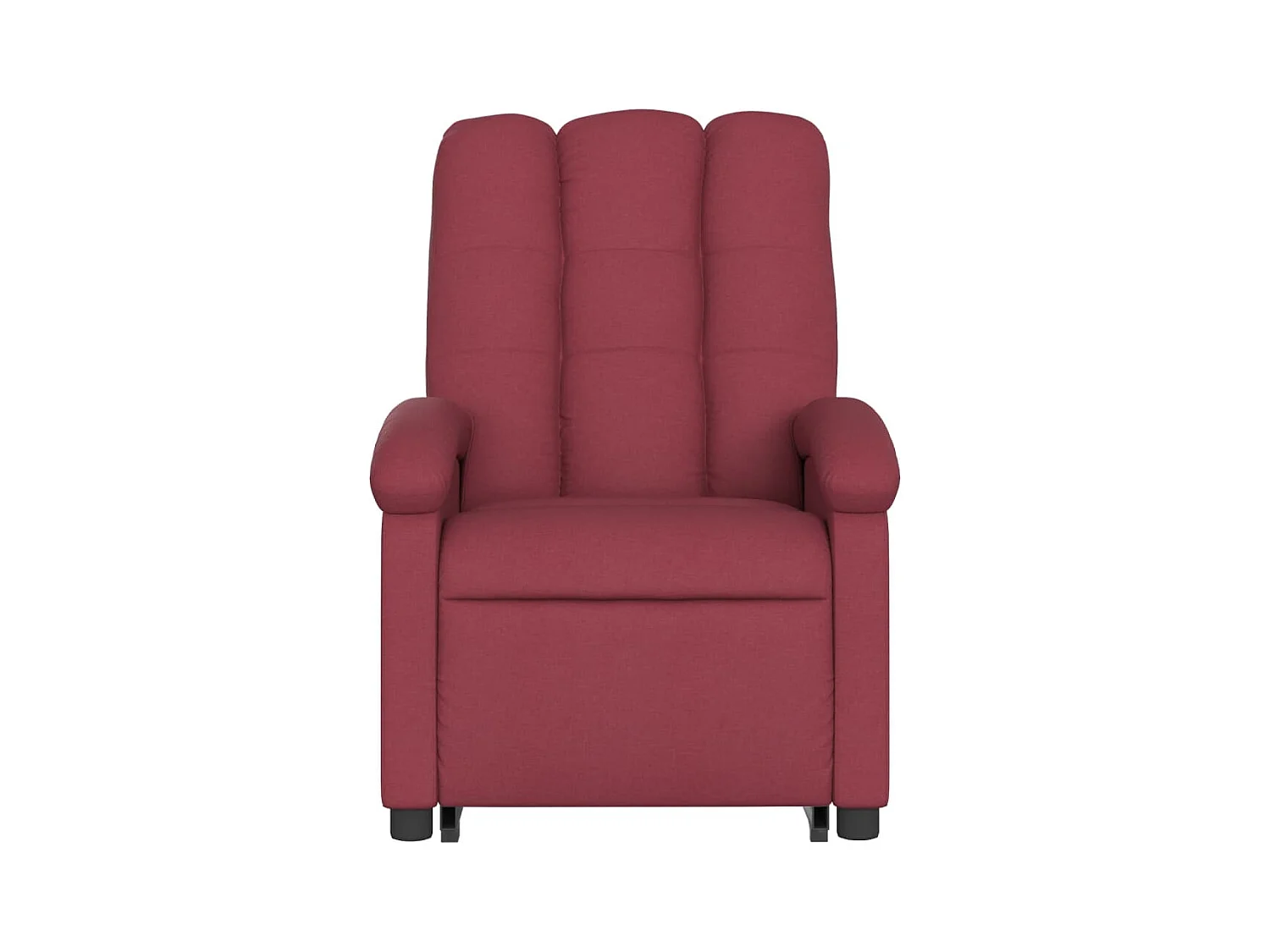 Fauteuil inclinable électrique rouge bordeaux tissu