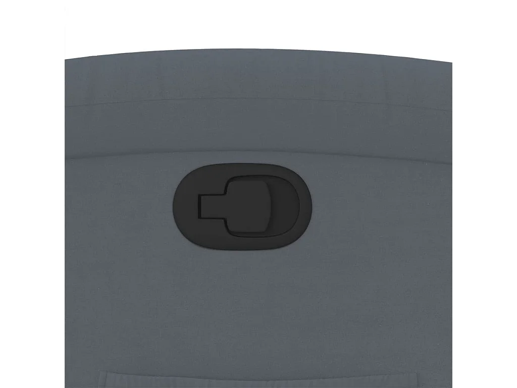 Fauteuil inclinable Gris foncé Velours