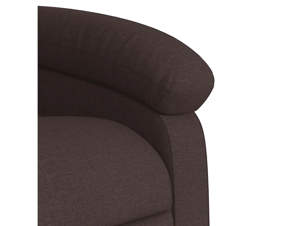 Fauteuil inclinable marron foncé tissu