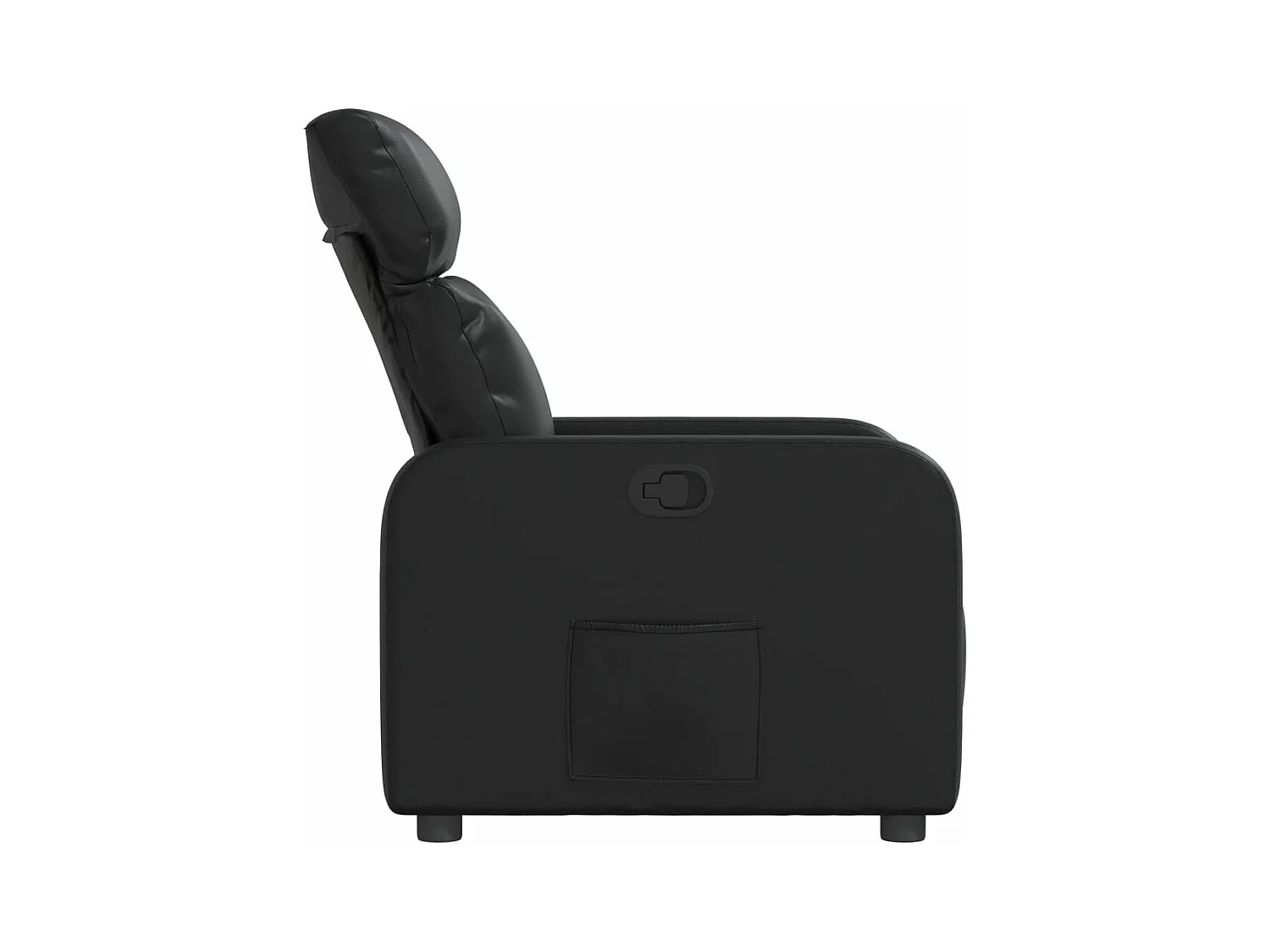 Fauteuil inclinable Noir Similicuir