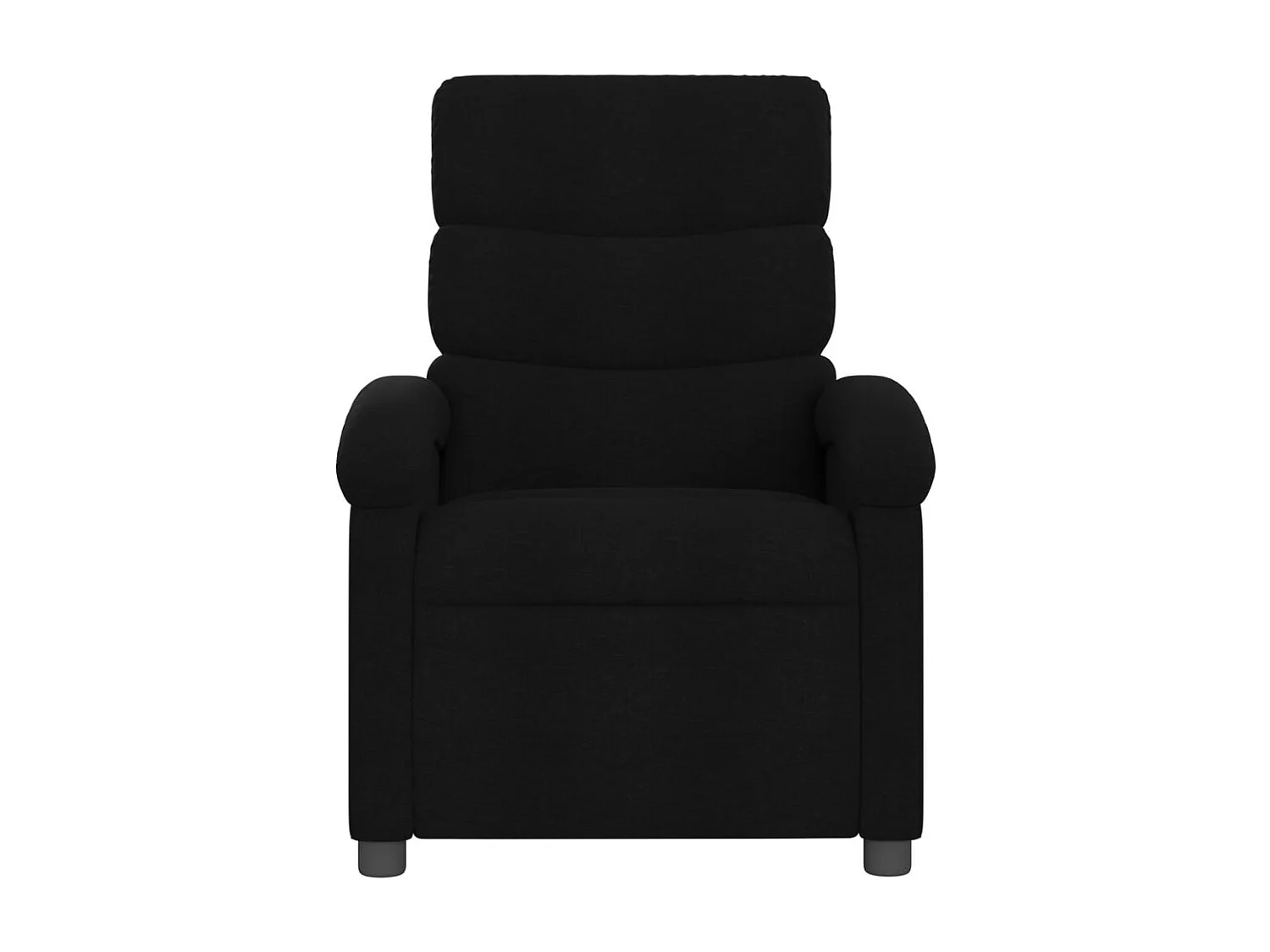 Fauteuil verstelbaar stof zwart