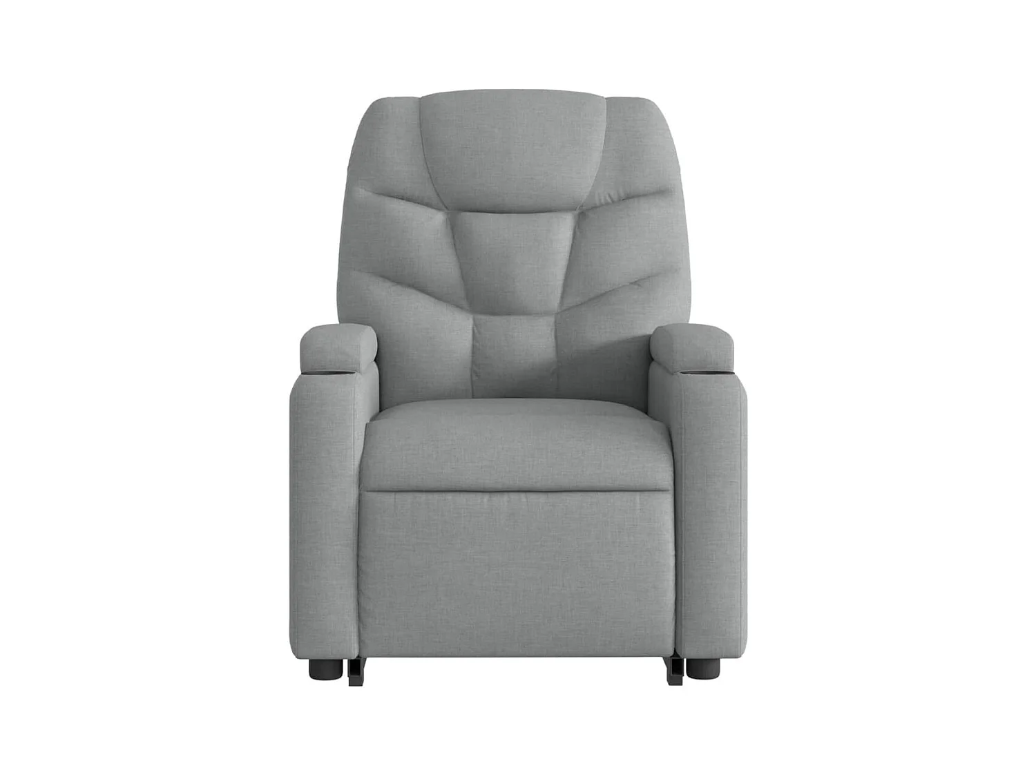 Fauteuil inclinable électrique gris clair tissu