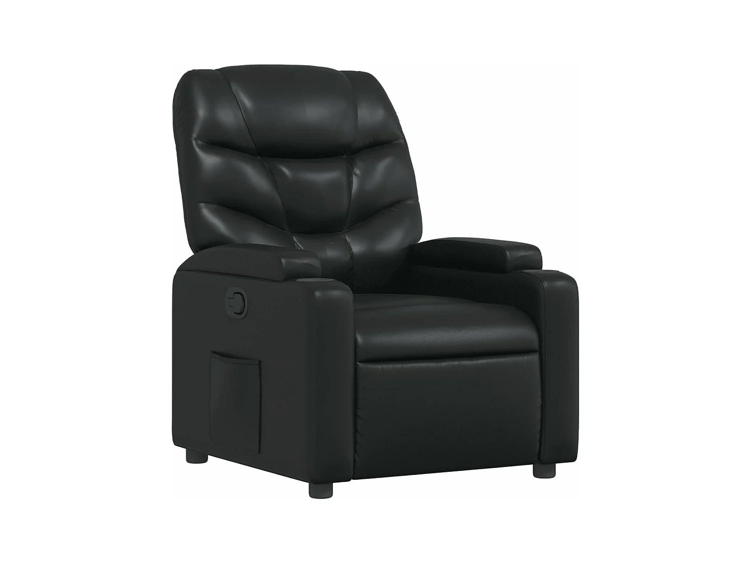 Fauteuil inclinable Noir Similicuir