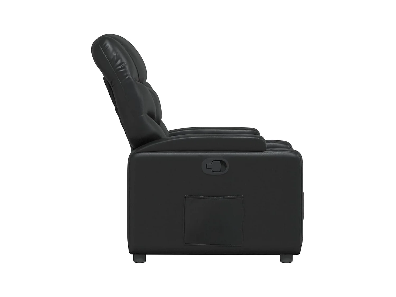 Fauteuil inclinable Noir Similicuir