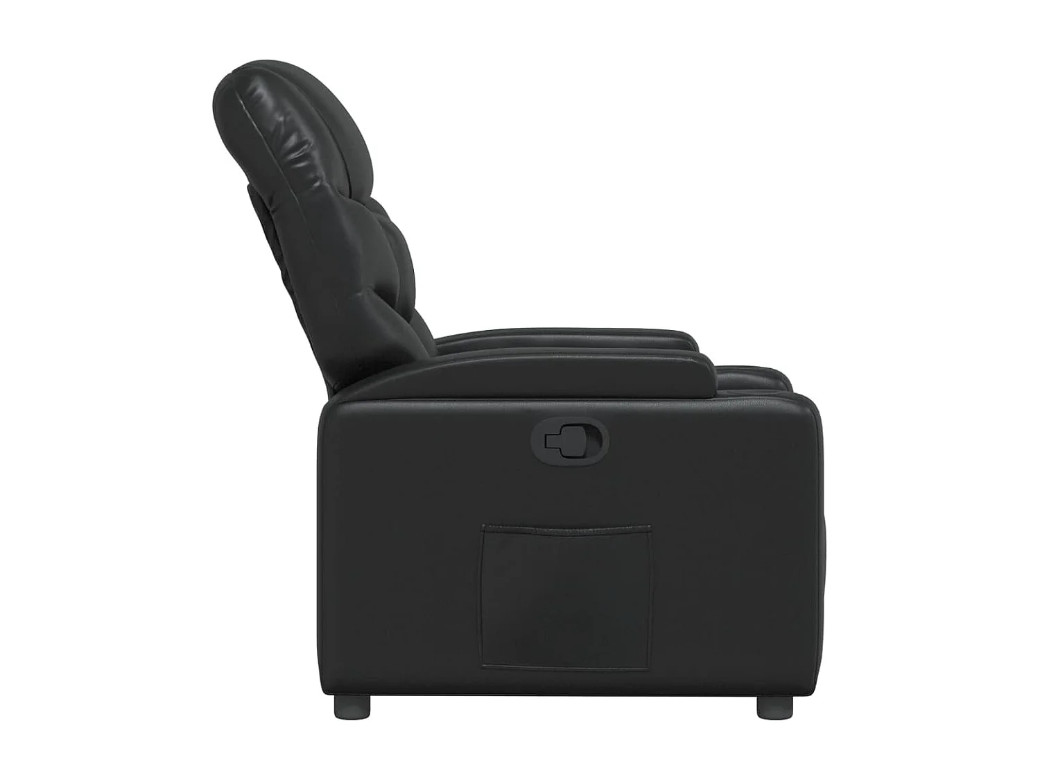 Fauteuil inclinable Noir Similicuir