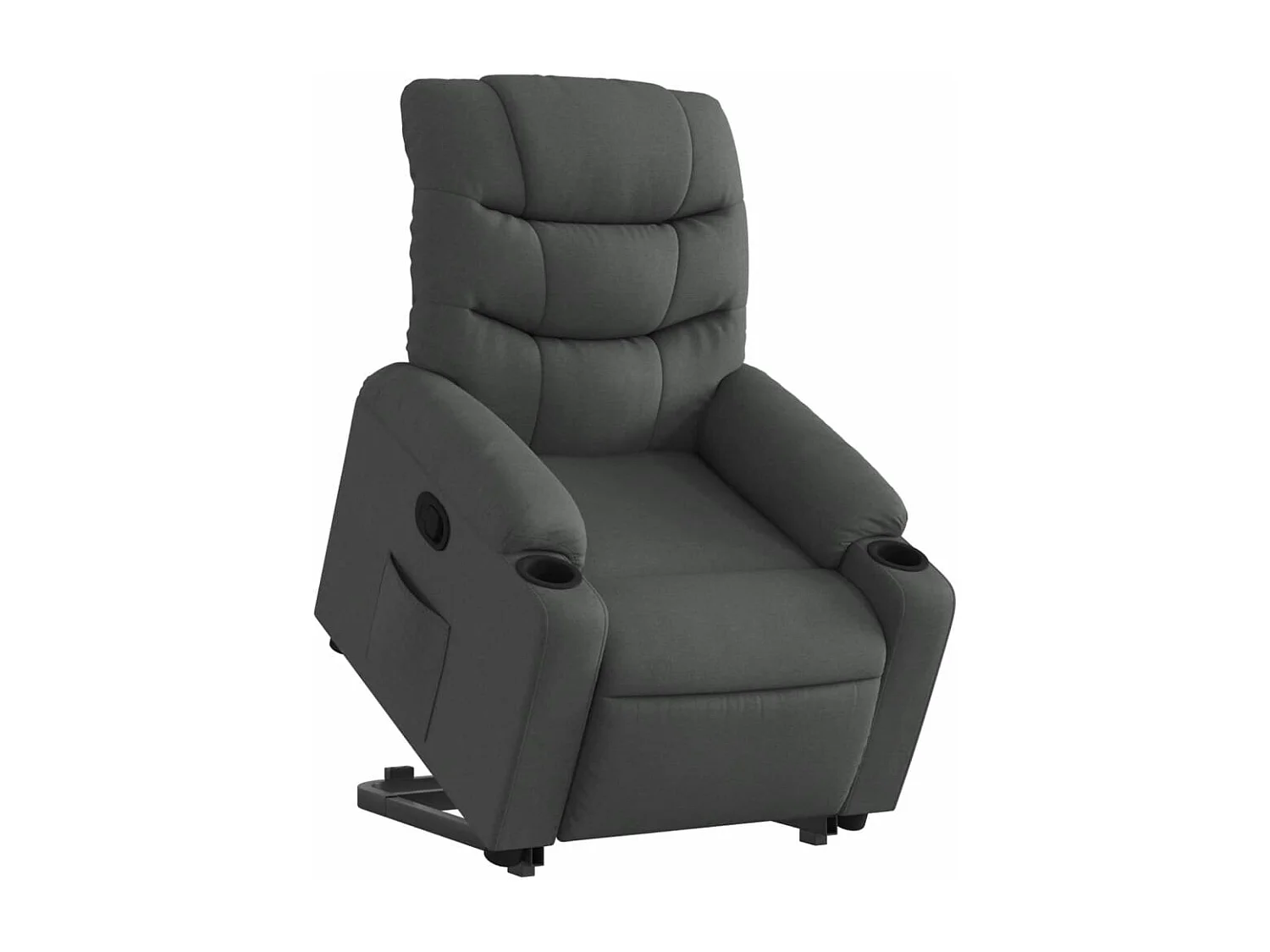 Fauteuil inclinable Gris foncé Tissu