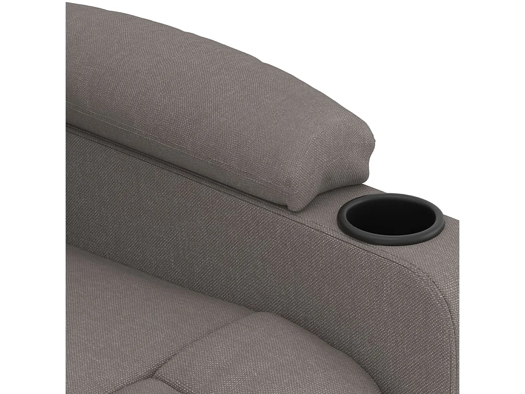 Fauteuil inclinable électrique Taupe Tissu