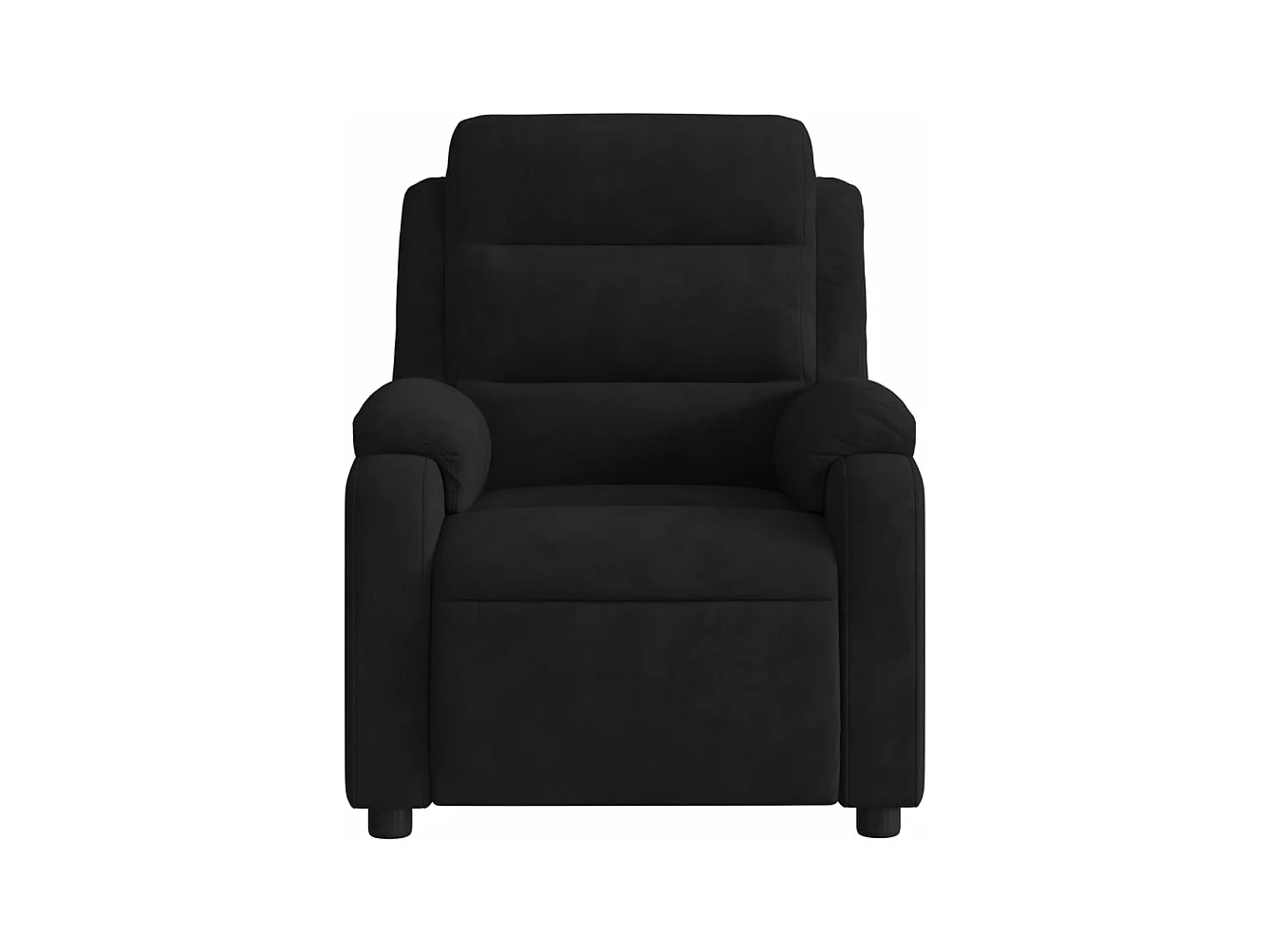 Fauteuil verstelbaar elektrisch stof zwart