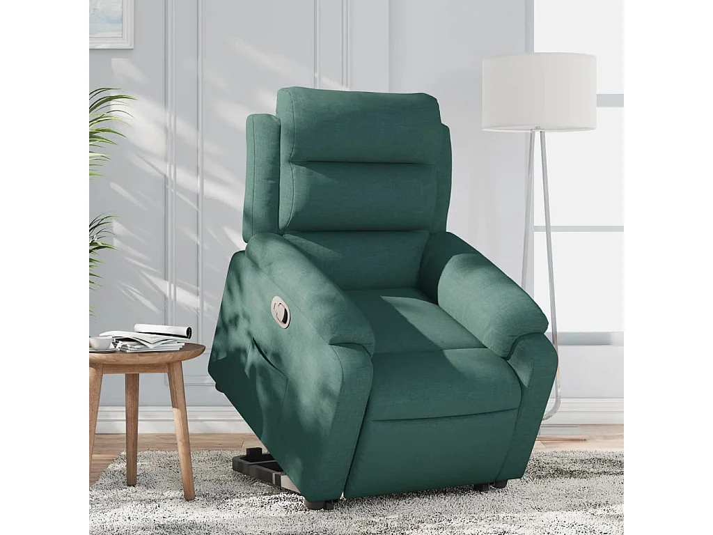 Fauteuil inclinable vert foncé tissu