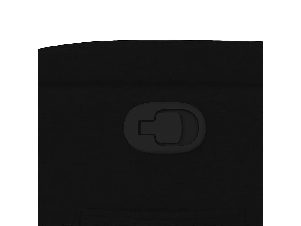 Fauteuil inclinable Noir Tissu