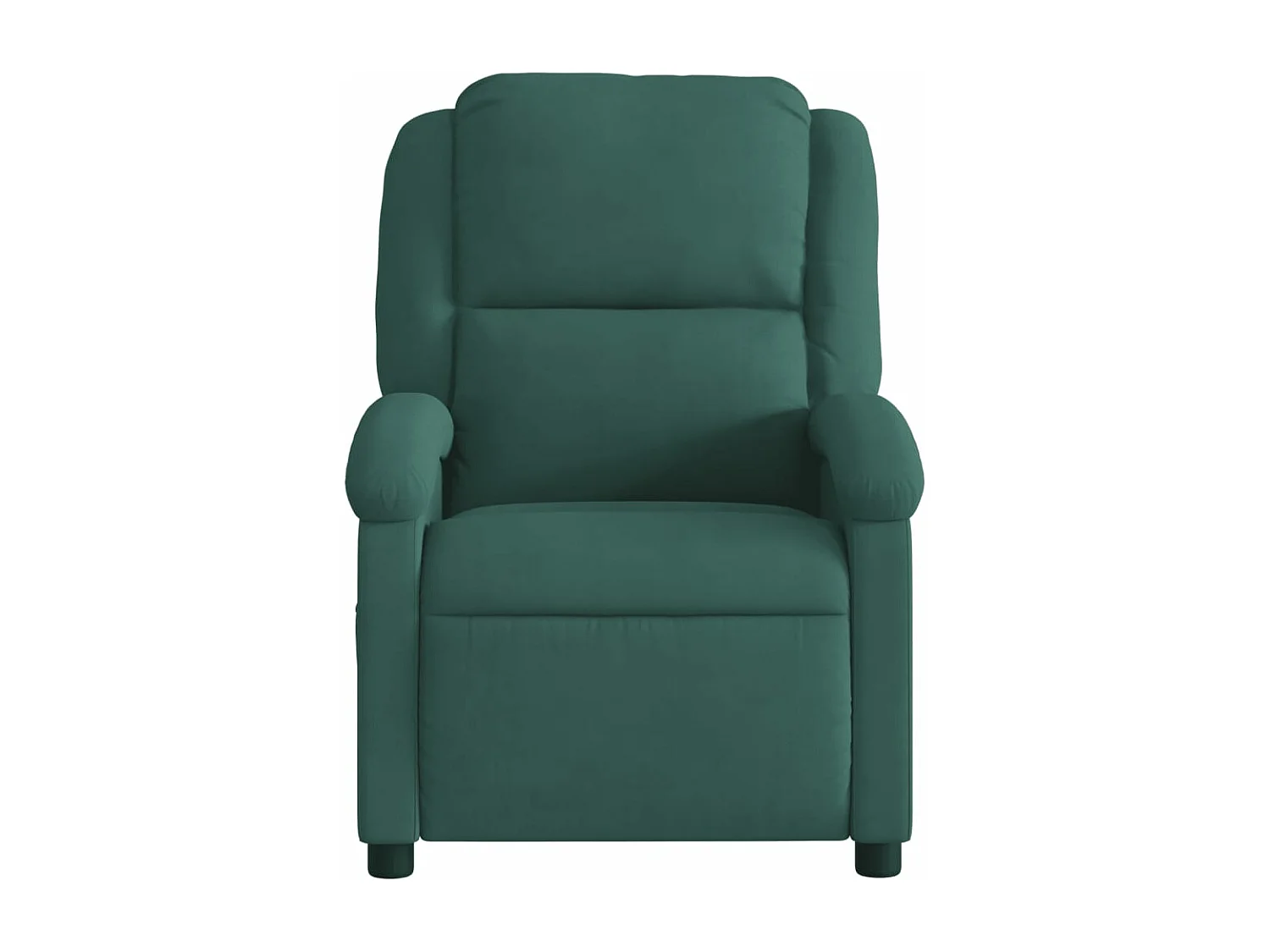 Fauteuil inclinable vert foncé velours