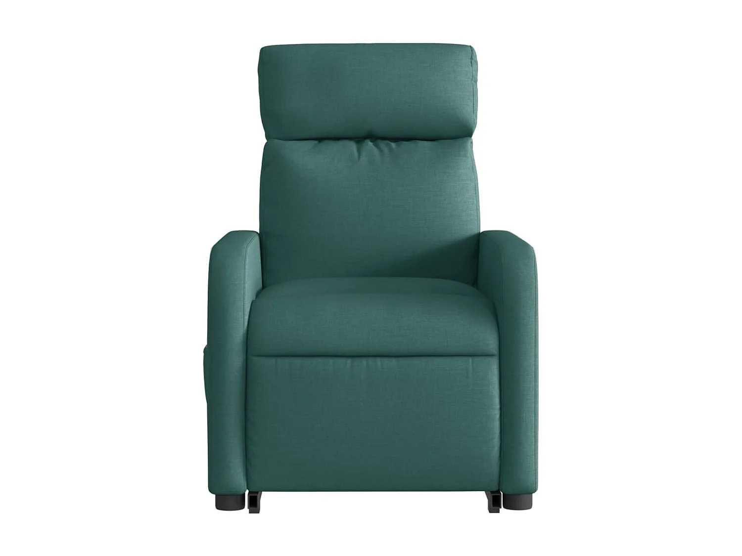 Sillón eléctrico reclinable elevable de tela verde oscuro