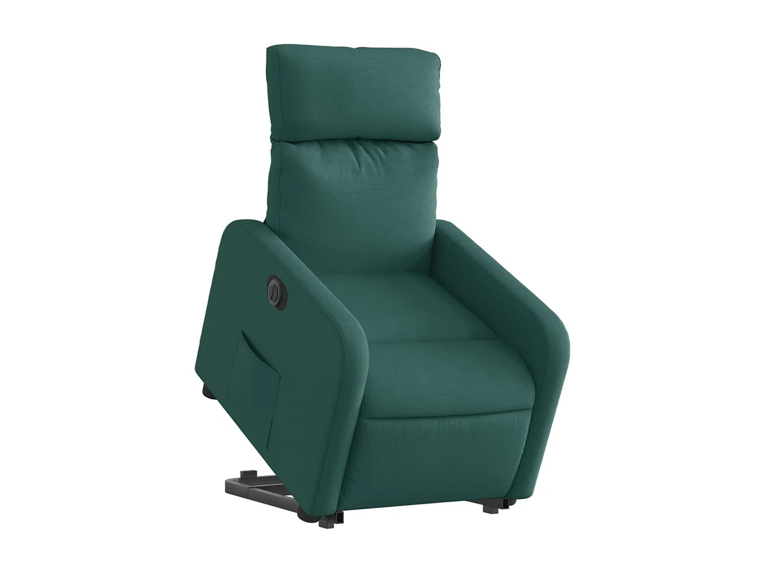 Fauteuil inclinable électrique vert foncé tissu