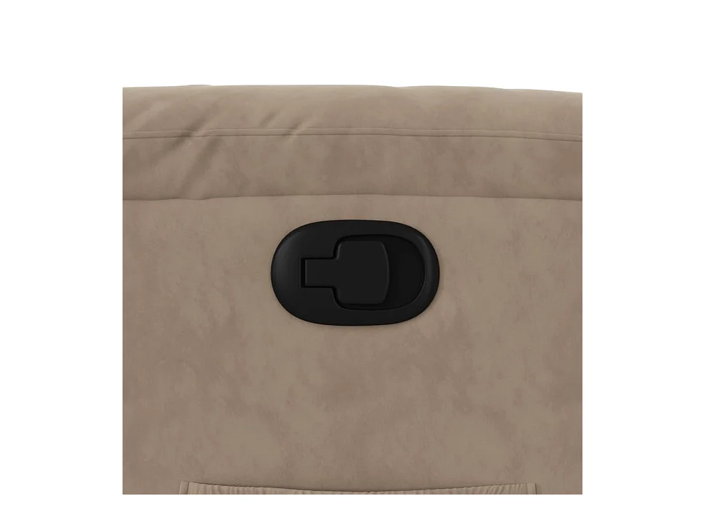 Fauteuil inclinable taupe tissu microfibre