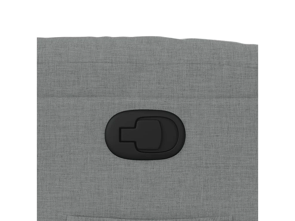 Fauteuil inclinable Gris clair Tissu